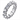 NOVA - 4.2mm Round Brilliant Cut Eternity Band, Sterling Silver, CZ, 18k White Gold Plated Ring